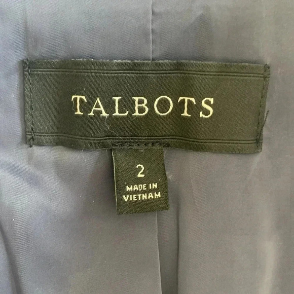 Talbots blue summer weight blazer size 2 - Picture 5 of 9